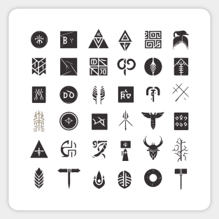 Runic Text Norse Mythology Nordic Culture Of Vikings Sticker